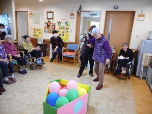 お誕生日会・風船飛ばしゲーム